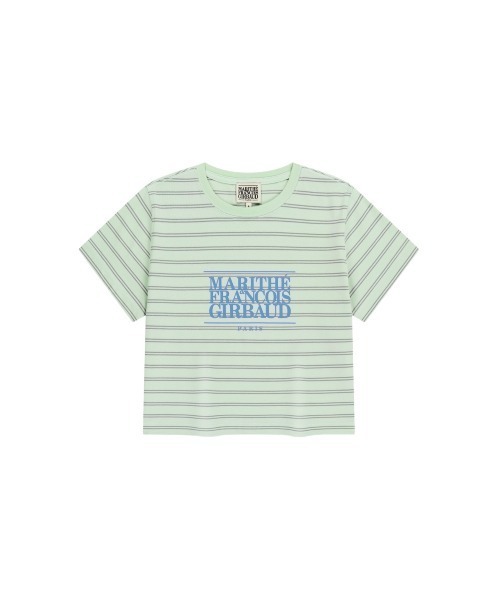 MARITHE + FRANCOIS GIRBAUD(マリテフランソワジルボー)の「W CLASSIC LOGO CROP TEE(Tシャツ/カットソー・レディース・ホワイト/ブラック/ライトグリーン/アイボリー/ライトピンク/チャコール/ダークネイビー・SMALL/MEDIUM)」の13枚目の写真