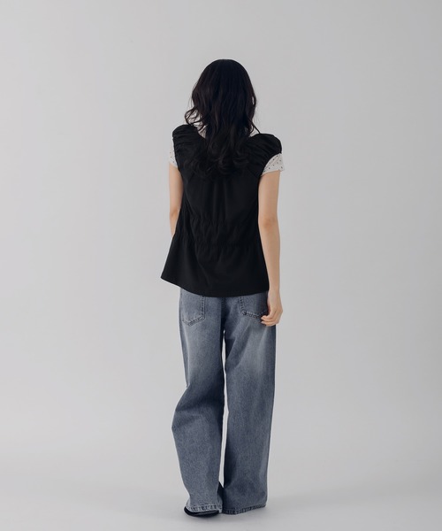 MUHET(ミュエータ)の「lace button-fly denim pants / レースボタンフライデニムパンツ(デニムパンツ・レディース・オフホワイト/インディゴブルー/ライトインディゴブルー・SMALL/MEDIUM/LARGE)」の11枚目の写真