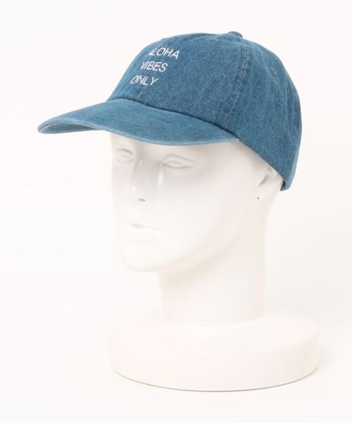 URBAN ISLAND SOCIETY(アーバンアイランドソサエティ)の「ストラップバックキャップ 帽子 ALOHA VIBES ONLY CAP / URBAN ISLAND SOCIETY(アーバンアイランドソサエティ)(キャップ・メンズ・インディゴブルー/スカイブルー/ブラック/ライトブルー/グリーン/バーガンディー/ウッドランド/ベージュ・FREE)」の6枚目の写真