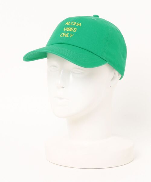 URBAN ISLAND SOCIETY(アーバンアイランドソサエティ)の「ストラップバックキャップ 帽子 ALOHA VIBES ONLY CAP / URBAN ISLAND SOCIETY(アーバンアイランドソサエティ)(キャップ・メンズ・インディゴブルー/スカイブルー/ブラック/ライトブルー/グリーン/バーガンディー/ウッドランド/ベージュ・FREE)」の3枚目の写真