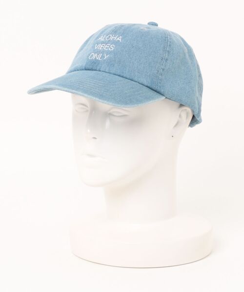 URBAN ISLAND SOCIETY(アーバンアイランドソサエティ)の「ストラップバックキャップ 帽子 ALOHA VIBES ONLY CAP / URBAN ISLAND SOCIETY(アーバンアイランドソサエティ)(キャップ・メンズ・インディゴブルー/スカイブルー/ブラック/ライトブルー/グリーン/バーガンディー/ウッドランド/ベージュ・FREE)」の4枚目の写真