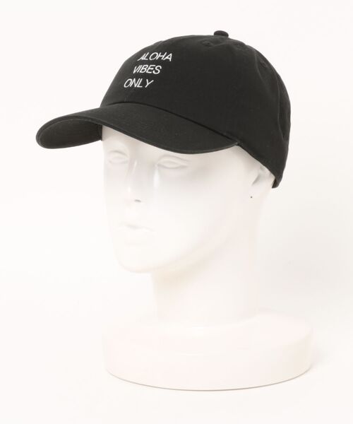 URBAN ISLAND SOCIETY(アーバンアイランドソサエティ)の「ストラップバックキャップ 帽子 ALOHA VIBES ONLY CAP / URBAN ISLAND SOCIETY(アーバンアイランドソサエティ)(キャップ・メンズ・インディゴブルー/スカイブルー/ブラック/ライトブルー/グリーン/バーガンディー/ウッドランド/ベージュ・FREE)」の1枚目の写真