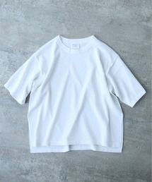 △ガス強撚コットンニット　半袖プルオーバー