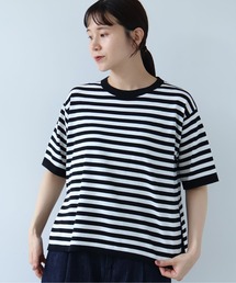 △ガス強撚コットンニット 半袖プルオーバー