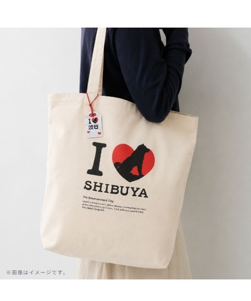gowell（ゴーウェル）の「I LOVE SHIBUYA/ご当地キャンバストート（トートバッグ・メンズ・ナチュラル・L）」の9枚目の写真