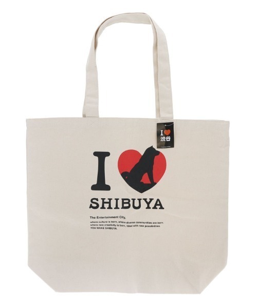 gowell（ゴーウェル）の「I LOVE SHIBUYA/ご当地キャンバストート（トートバッグ・メンズ・ナチュラル・L）」の10枚目の写真
