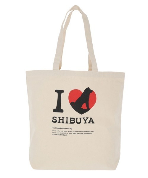 gowell（ゴーウェル）の「I LOVE SHIBUYA/ご当地キャンバストート（トートバッグ・メンズ・ナチュラル・L）」の2枚目の写真