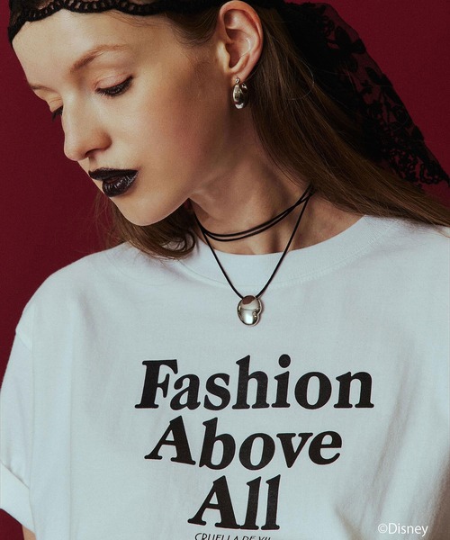 Disney(ディズニー)の「(COLSUN)CRUELLA DE VIL S/S TEE(Tシャツ/カットソー・レディース・ホワイト/レッド・S/M)」の8枚目の写真