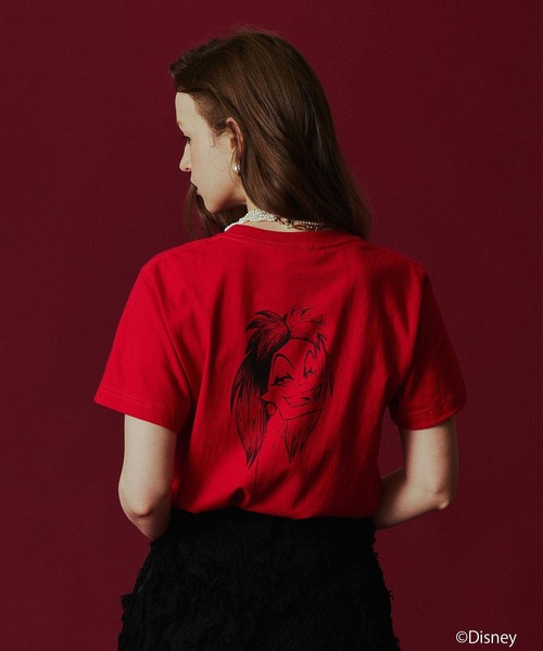 Disney(ディズニー)の「(COLSUN)CRUELLA DE VIL S/S TEE(Tシャツ/カットソー・レディース・ホワイト/レッド・S/M)」の14枚目の写真