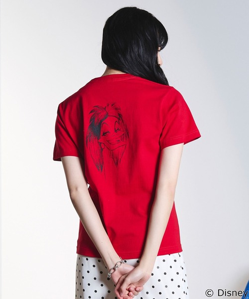 Disney(ディズニー)の「(COLSUN)CRUELLA DE VIL S/S TEE(Tシャツ/カットソー・レディース・ホワイト/レッド・S/M)」の21枚目の写真