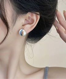 リーフデザインピアス