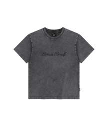 W WASHED BB REGULAR TEE - CHARCOAL