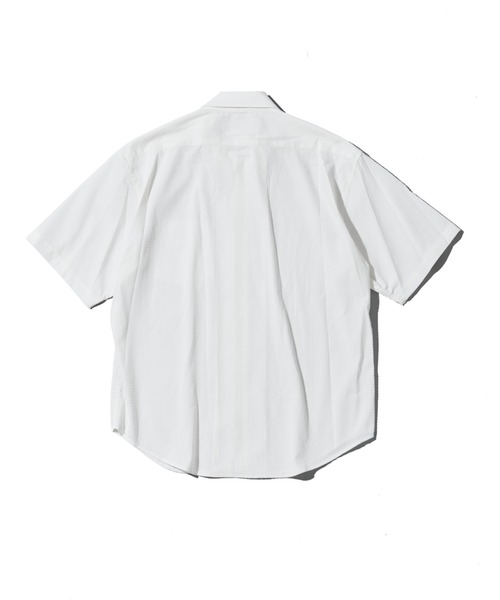 ACANTHUS(アカンサス)の「ACANTHUS:Dot Air Zip Up S/S Shirt(シャツ/ブラウス・メンズ・チャコールグレー/ホワイト・L/M)」の9枚目の写真