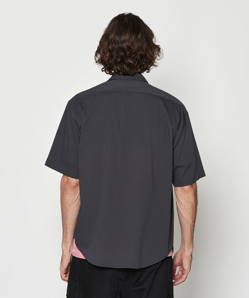 ACANTHUS(アカンサス)の「ACANTHUS:Dot Air Zip Up S/S Shirt(シャツ/ブラウス・メンズ・チャコールグレー/ホワイト・L/M)」の13枚目の写真