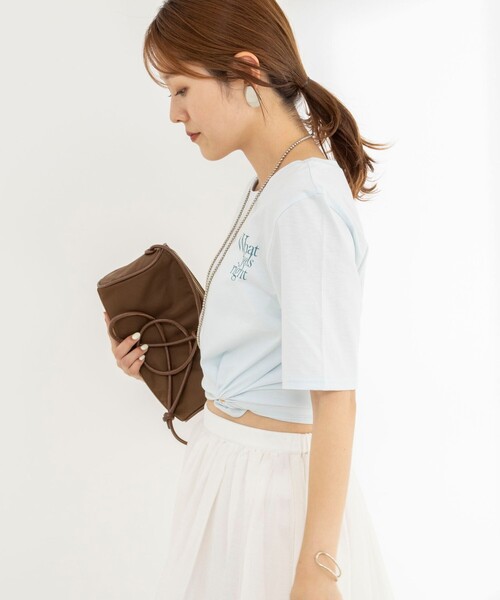 NOLLEY’S(ノーリーズ)の「ウォッシャブルプリントT(Tシャツ/カットソー・レディース・グリーン/ホワイト/サックスブルー/ブラック・38)」の14枚目の写真