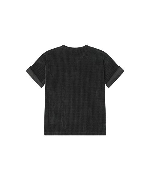SECONDMONO（セカンドモノローグ）の「Velour Henley Roll-Up Tee [CHARCOAL]_SETS063CHARCOAL（Tシャツ/カットソー・レディース・その他・MEDIUM/LARGE）」の6枚目の写真