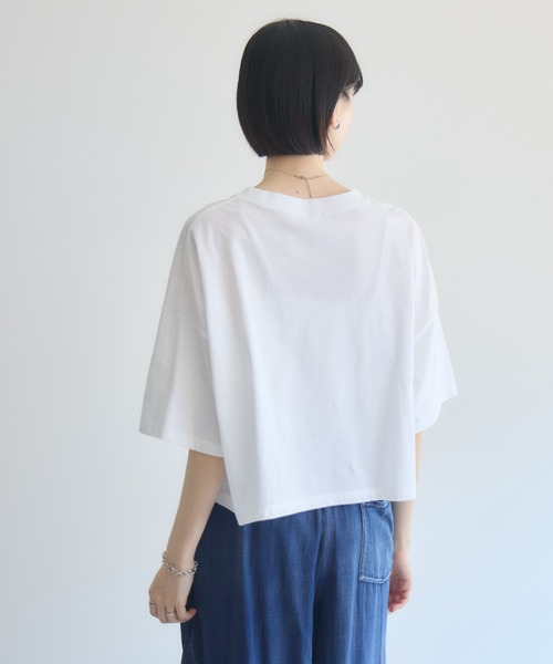Paradise Picnic(パラダイスピクニック)の「Dignite Collier フォトプリントTシャツ(Tシャツ/カットソー・レディース・ホワイト/ブラック・FREE)」の11枚目の写真