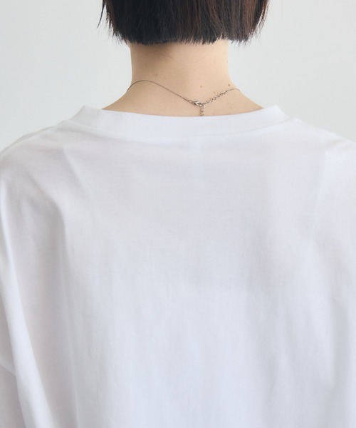 Paradise Picnic(パラダイスピクニック)の「Dignite Collier フォトプリントTシャツ(Tシャツ/カットソー・レディース・ホワイト/ブラック・FREE)」の16枚目の写真