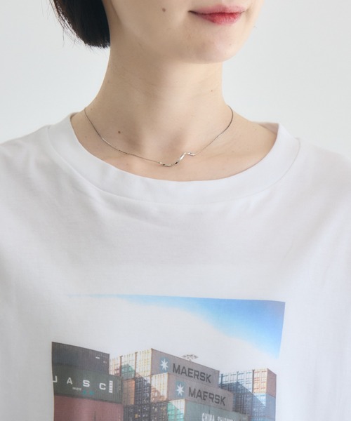 Paradise Picnic(パラダイスピクニック)の「Dignite Collier フォトプリントTシャツ(Tシャツ/カットソー・レディース・ホワイト/ブラック・FREE)」の12枚目の写真