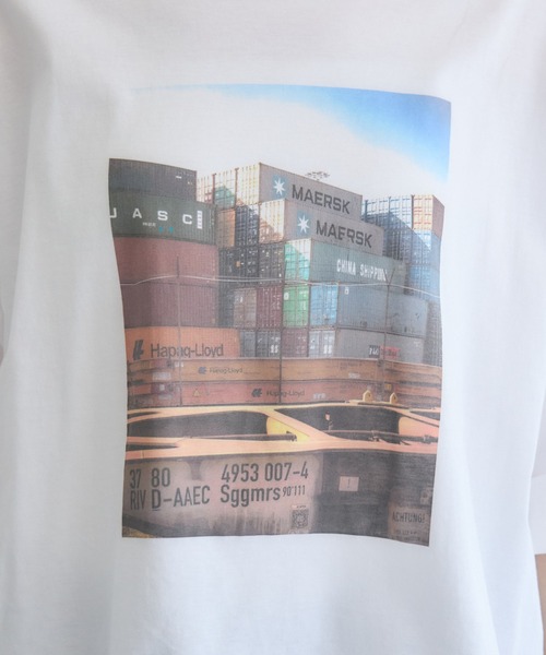 Paradise Picnic(パラダイスピクニック)の「Dignite Collier フォトプリントTシャツ(Tシャツ/カットソー・レディース・ホワイト/ブラック・FREE)」の15枚目の写真