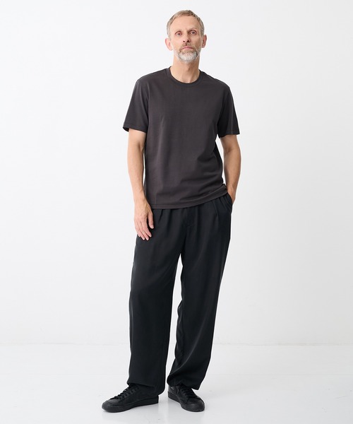 ATTACHMENT(アタッチメント)の「【ATTACHMENT/アタッチメント】COTTON DOUBLE FACE SLIM FIT S/S TEE/コットン ダブルフェイス スリムフィット S/S TEE(Tシャツ/カットソー・メンズ・ホワイト/ブラック/ダークグレー・2/1)」の4枚目の写真