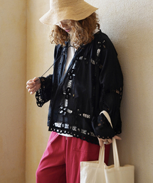 JOURNAL STANDARD LUXE | 《追加》バテンレース スタンドカラーギャザーブラウス(シャツ/ブラウス)