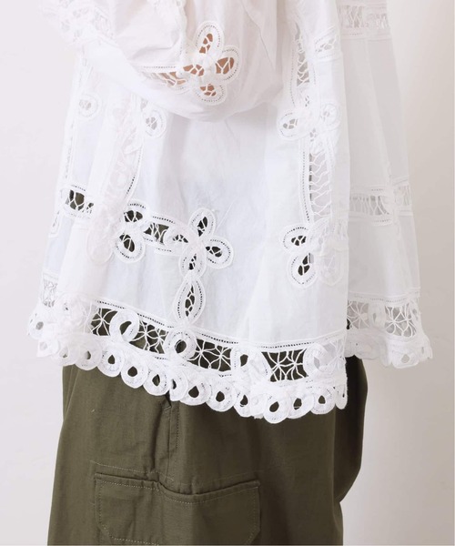JOURNAL STANDARD LUXE(ジャーナルスタンダード ラックス)の「《追加》バテンレース スタンドカラーギャザーブラウス(シャツ/ブラウス・レディース・ホワイト/ブラック・FREE)」の16枚目の写真