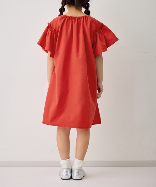 ROPE' PICNIC（ロペピクニック）の「【KIDS/キッズ】サッカーシャーリングワンピース（ワンピース・キッズ・ブラック/レッド・120/130/140/150）」の21枚目の写真