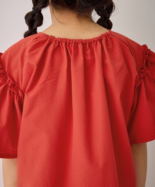 ROPE' PICNIC（ロペピクニック）の「【KIDS/キッズ】サッカーシャーリングワンピース（ワンピース・キッズ・ブラック/レッド・120/130/140/150）」の19枚目の写真