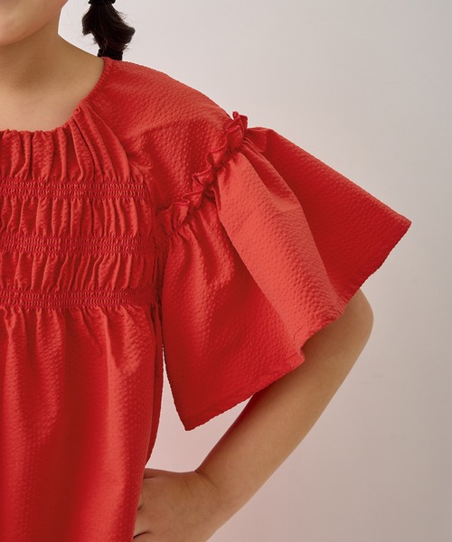 ROPE' PICNIC（ロペピクニック）の「【KIDS/キッズ】サッカーシャーリングワンピース（ワンピース・キッズ・ブラック/レッド・120/130/140/150）」の18枚目の写真