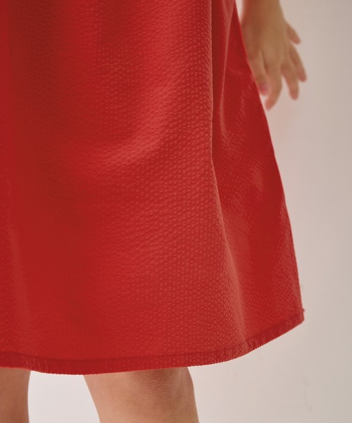ROPE' PICNIC（ロペピクニック）の「【KIDS/キッズ】サッカーシャーリングワンピース（ワンピース・キッズ・ブラック/レッド・120/130/140/150）」の16枚目の写真