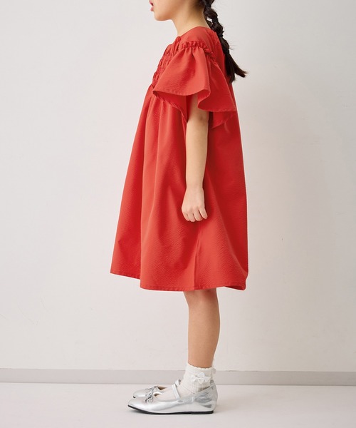 ROPE' PICNIC（ロペピクニック）の「【KIDS/キッズ】サッカーシャーリングワンピース（ワンピース・キッズ・ブラック/レッド・120/130/140/150）」の22枚目の写真