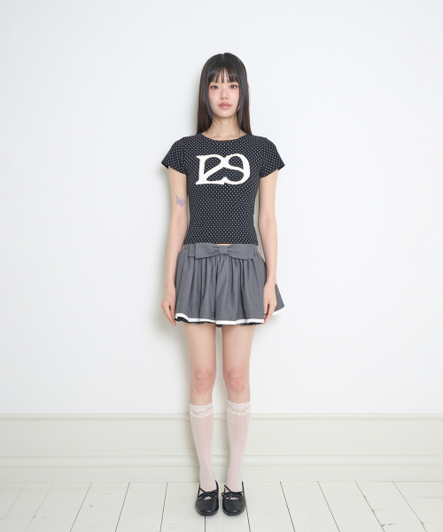 ILLIGO(イリゴ)の「129ロゴパッチフィッテッドTシャツブラックドット(Tシャツ/カットソー・レディース・その他・OS)」の9枚目の写真