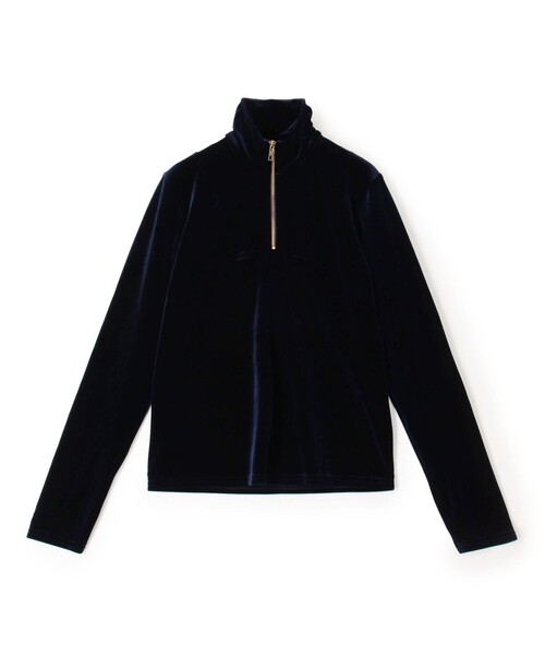 SIMONE WILD(シモーネワイルド)の「SIMONE WILD VELVET TROYER ベルベットトロイヤー(Tシャツ/カットソー・レディース・ネイビー・S)」の1枚目の写真