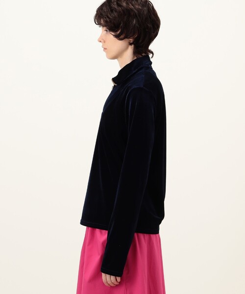 SIMONE WILD(シモーネワイルド)の「SIMONE WILD VELVET TROYER ベルベットトロイヤー(Tシャツ/カットソー・レディース・ネイビー・S)」の9枚目の写真