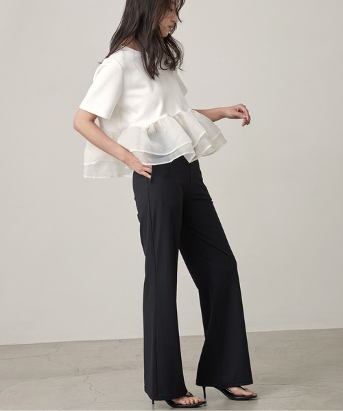 OFROOM(オフルーム)の「【接触冷感・UVカット】Cool Rib Rashguard Pants|クールリブラッシュガードパンツ(その他パンツ・レディース・カーキ/ホワイト/ブルー/ベージュ/ブラック・SMALL/LARGE/MEDIUM)」の2枚目の写真