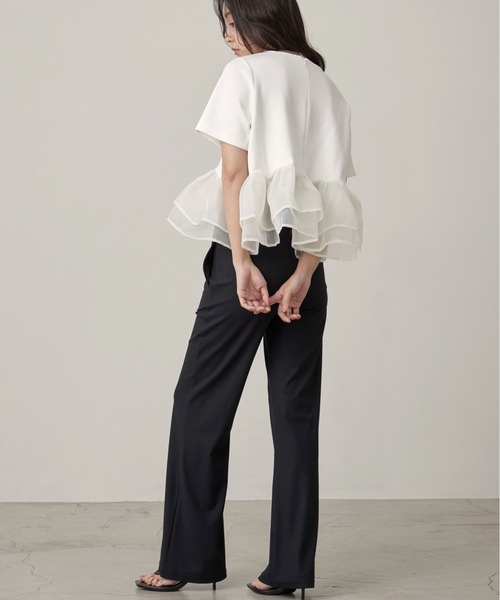 OFROOM(オフルーム)の「【接触冷感・UVカット】Cool Rib Rashguard Pants|クールリブラッシュガードパンツ(その他パンツ・レディース・カーキ/ホワイト/ブルー/ベージュ/ブラック・SMALL/LARGE/MEDIUM)」の8枚目の写真