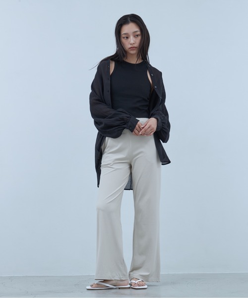OFROOM(オフルーム)の「【接触冷感・UVカット】Cool Rib Rashguard Pants|クールリブラッシュガードパンツ(その他パンツ・レディース・カーキ/ホワイト/ブルー/ベージュ/ブラック・SMALL/LARGE/MEDIUM)」の16枚目の写真