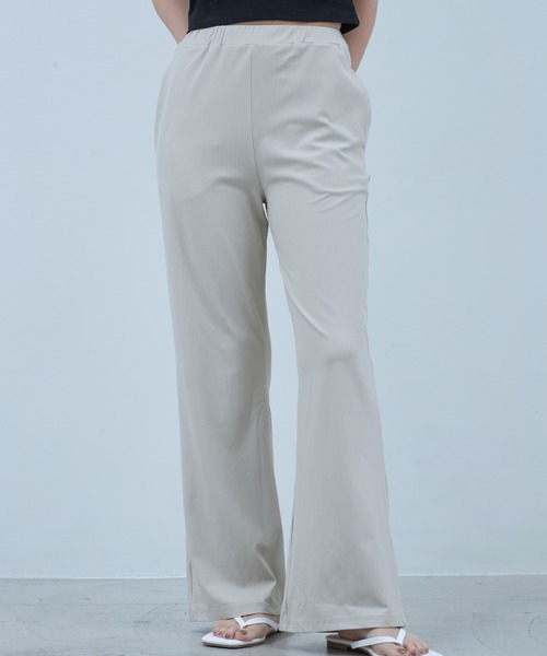 OFROOM(オフルーム)の「【接触冷感・UVカット】Cool Rib Rashguard Pants|クールリブラッシュガードパンツ(その他パンツ・レディース・カーキ/ホワイト/ブルー/ベージュ/ブラック・SMALL/LARGE/MEDIUM)」の19枚目の写真