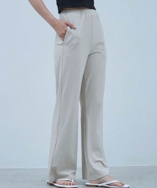 OFROOM(オフルーム)の「【接触冷感・UVカット】Cool Rib Rashguard Pants|クールリブラッシュガードパンツ(その他パンツ・レディース・カーキ/ホワイト/ブルー/ベージュ/ブラック・SMALL/LARGE/MEDIUM)」の20枚目の写真