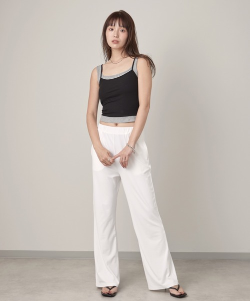 OFROOM(オフルーム)の「【接触冷感・UVカット】Cool Rib Rashguard Pants|クールリブラッシュガードパンツ(その他パンツ・レディース・カーキ/ホワイト/ブルー/ベージュ/ブラック・SMALL/LARGE/MEDIUM)」の22枚目の写真