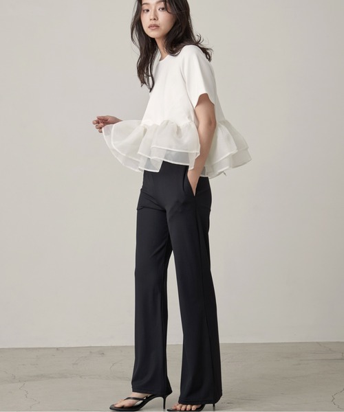 OFROOM(オフルーム)の「【接触冷感・UVカット】Cool Rib Rashguard Pants|クールリブラッシュガードパンツ(その他パンツ・レディース・カーキ/ホワイト/ブルー/ベージュ/ブラック・SMALL/LARGE/MEDIUM)」の15枚目の写真