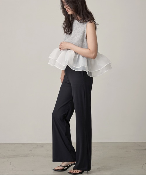 OFROOM(オフルーム)の「【接触冷感・UVカット】Cool Rib Rashguard Pants|クールリブラッシュガードパンツ(その他パンツ・レディース・カーキ/ホワイト/ブルー/ベージュ/ブラック・SMALL/LARGE/MEDIUM)」の6枚目の写真