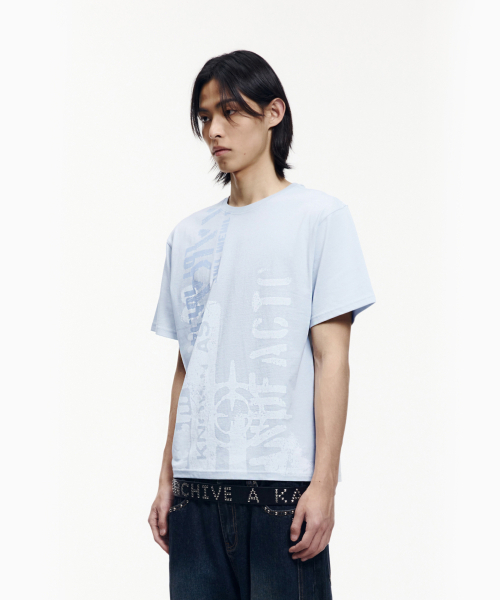 AAKAM(アーカム)の「Aim Lettering Half Top (Sky Blue)(Tシャツ/カットソー・レディース・その他・1/2/3)」の13枚目の写真