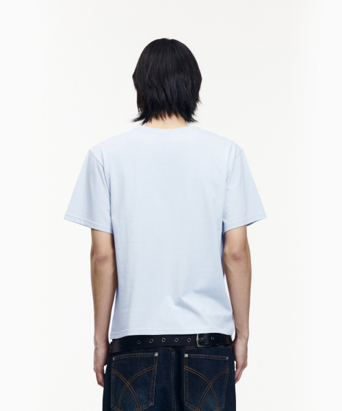 AAKAM(アーカム)の「Aim Lettering Half Top (Sky Blue)(Tシャツ/カットソー・レディース・その他・1/2/3)」の14枚目の写真