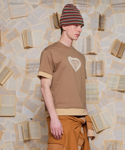 UNALLOYED(アナロイド)の「ウェスタンハートTシャツ / ベージュ(Tシャツ/カットソー・メンズ・その他・SMALL/MEDIUM/LARGE)」の2枚目の写真
