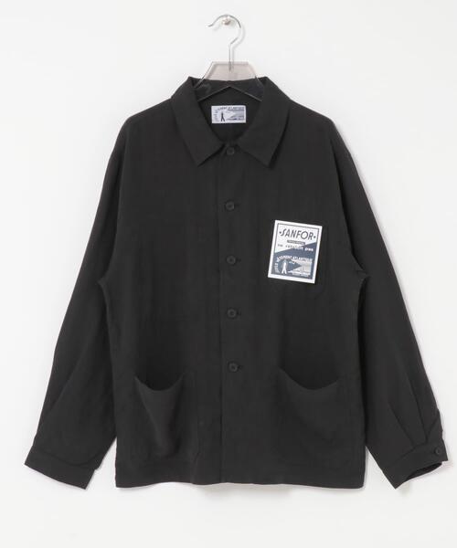 URBAN RESEARCH(アーバンリサーチ)の「『別注』LE VETEMENT ATLANTIQUE×URBAN RESEARCH ワークジャケット(カバーオール・メンズ・ブラック/グリーン・MEDIUM/LARGE)」の3枚目の写真