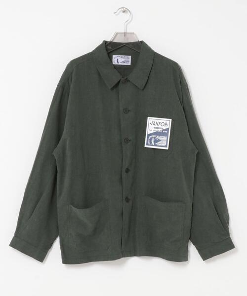 URBAN RESEARCH(アーバンリサーチ)の「『別注』LE VETEMENT ATLANTIQUE×URBAN RESEARCH ワークジャケット(カバーオール・メンズ・ブラック/グリーン・MEDIUM/LARGE)」の14枚目の写真