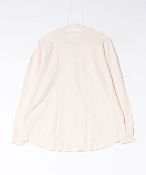 HANES(ヘインズ)の「Hanes/ヘインズ Hanes Thermal for HER ヘンリーネックロングスリーブ(Tシャツ/カットソー・レディース・オフホワイト/グレー/レッド・M/L)」の4枚目の写真