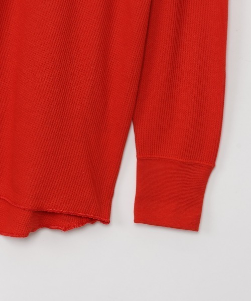 HANES(ヘインズ)の「Hanes/ヘインズ Hanes Thermal for HER ヘンリーネックロングスリーブ(Tシャツ/カットソー・レディース・オフホワイト/グレー/レッド・M/L)」の11枚目の写真